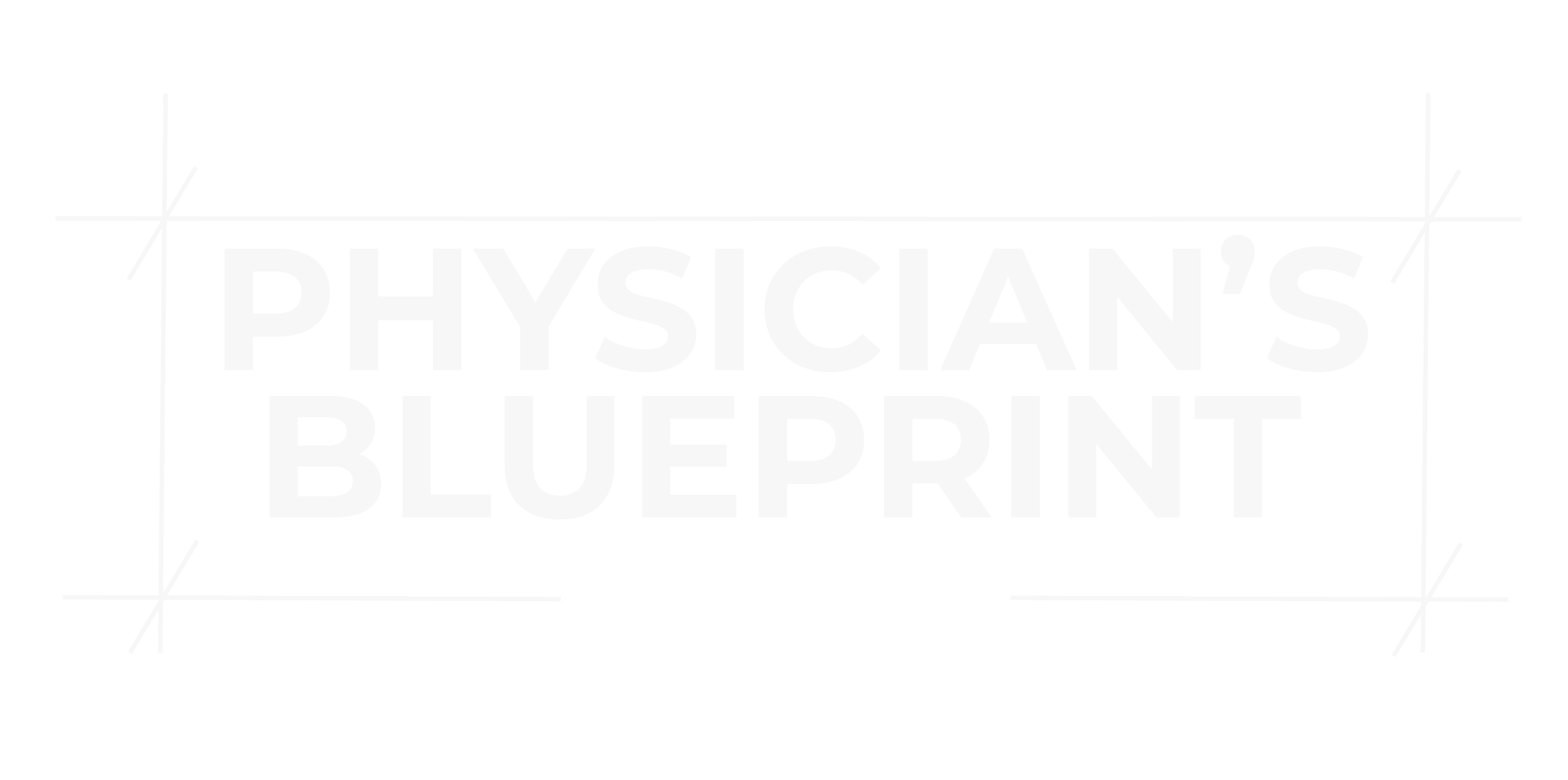 Logo for the 'Independent Physician's Blueprint' podcast, featuring bold white text on a black background with design elements.